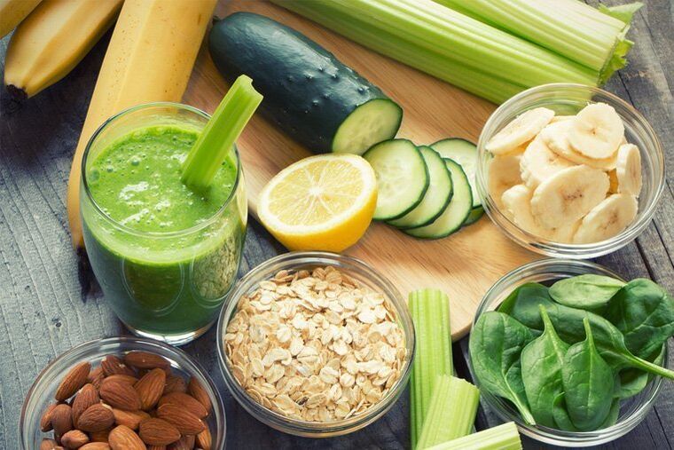 Fruits et légumes avec une bonne nutrition